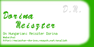 dorina meiszter business card